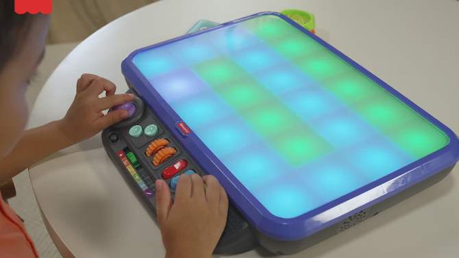 Fisher-Price Sensory Bright Light Station Electronic Learning Activity Table, 2 of 10, play video