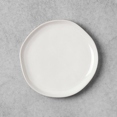 6 inch Disposable White Uncoated Plates, Decorative Craft Paper Plates