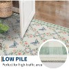 Coucheta Floral Runner Rug, Machine Washable Non-Slip Low Pile, Boho Print Area Rug for Hallway Kitchen Bedroom, Multiple Sizes & Colors - 4 of 4