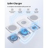 GreenEver Charging Station Magnetic for Mag-Safe Charger Wireless Charger Pad 3 in 1 Foldable for iPhone 12-15 Series Watch 2-9 Air-pods 3/2/Pro - 2 of 4