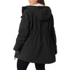 Agnes Orinda Women's Plus Size Fall Long Sleeve Hooded Warm Barn Jackets with Pockets - image 4 of 4