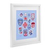 Stupell Industries Dog Ski Tickets Placement Framed Print Under Glass Art - 2 of 4