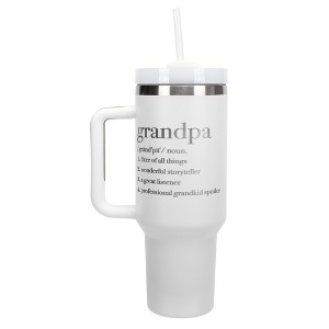 Elanze Designs Grandpa Definition Storyteller Spoiler 40 oz. Stainless Steel, Large Water Bottle Coffee Mug, Spill & Leak Resistant, Thermal Travel - 1 of 1