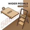 3 Step Ladder Folding Step Stool for Adults with Wide Anti-Slip Pedal - image 2 of 4