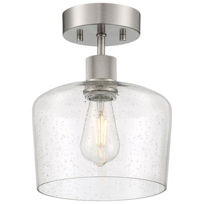 Access Lighting Port Nine 1 - Light Flush Mount in  Brushed Steel