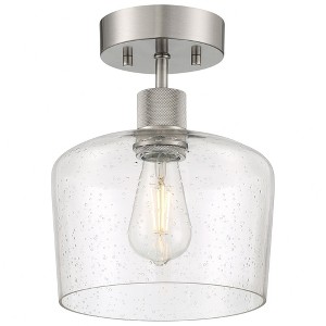 Access Lighting Port Nine 1 - Light Flush Mount in  Brushed Steel - 1 of 4