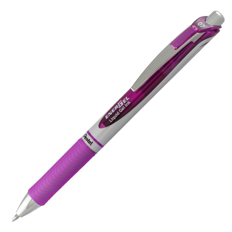 Pentel EnerGel 3pk Gel Pen Violet Ink with +1 refill, 3 of 7