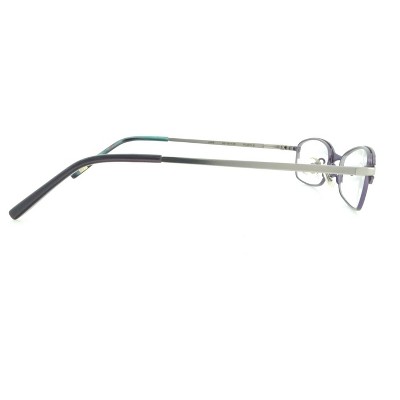 Jones New York J468 50mm Women's Metal Rectangular Designer Eyeglasses OR Blue Light Filter OR Reading Glasses in Purple