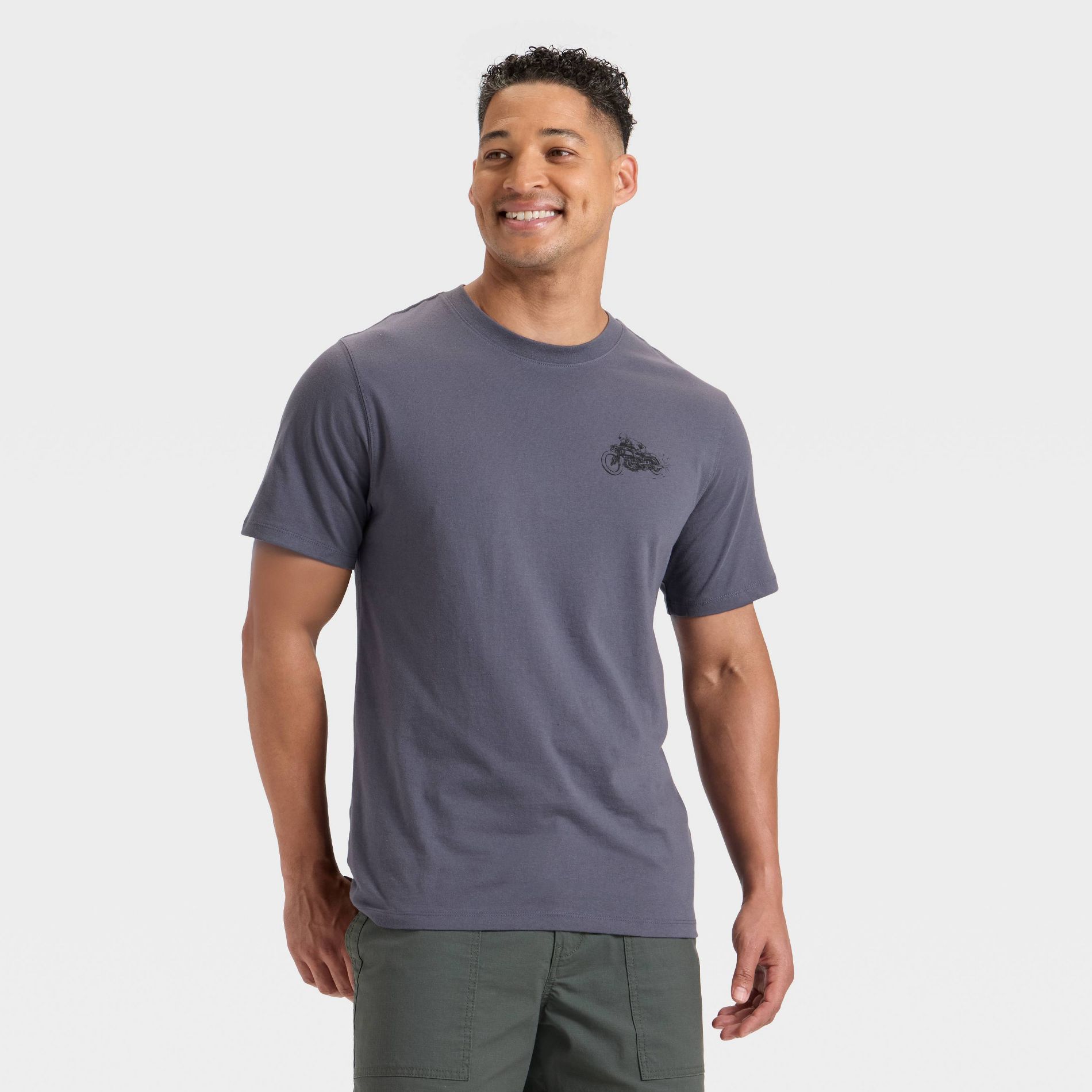 Men's Salem Speedway Graphic T-Shirt - Goodfellow & Co™ Dark Blue