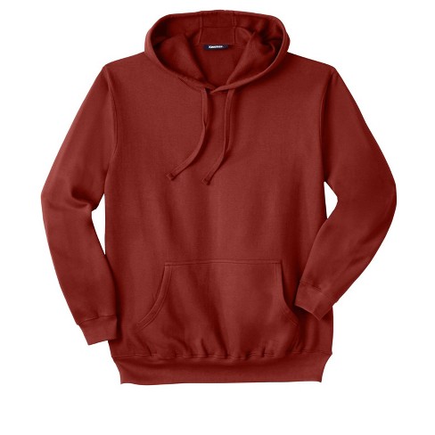 KingSize Men's Big & Tall Fleece Pullover Hoodie - Tall - 7XL, Mountain Red  Brown