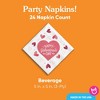 Big Dot of Happiness Happy Galentine’s Day Napkins, Valentine’s Day Party Heart Decor, White 3-Ply Paper Beverage Cocktail Napkins - 24 Count - 4 of 4
