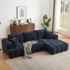 108.3" Chenille Tufted L-Shaped Modular Sectional Sofa with Right Arm Chaise Lounge, No Assembly Required - 3 of 4