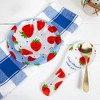 Pavilion Gift Company - Strawberries - 6" Glass Bowl - Dining Bowls - 4 of 4