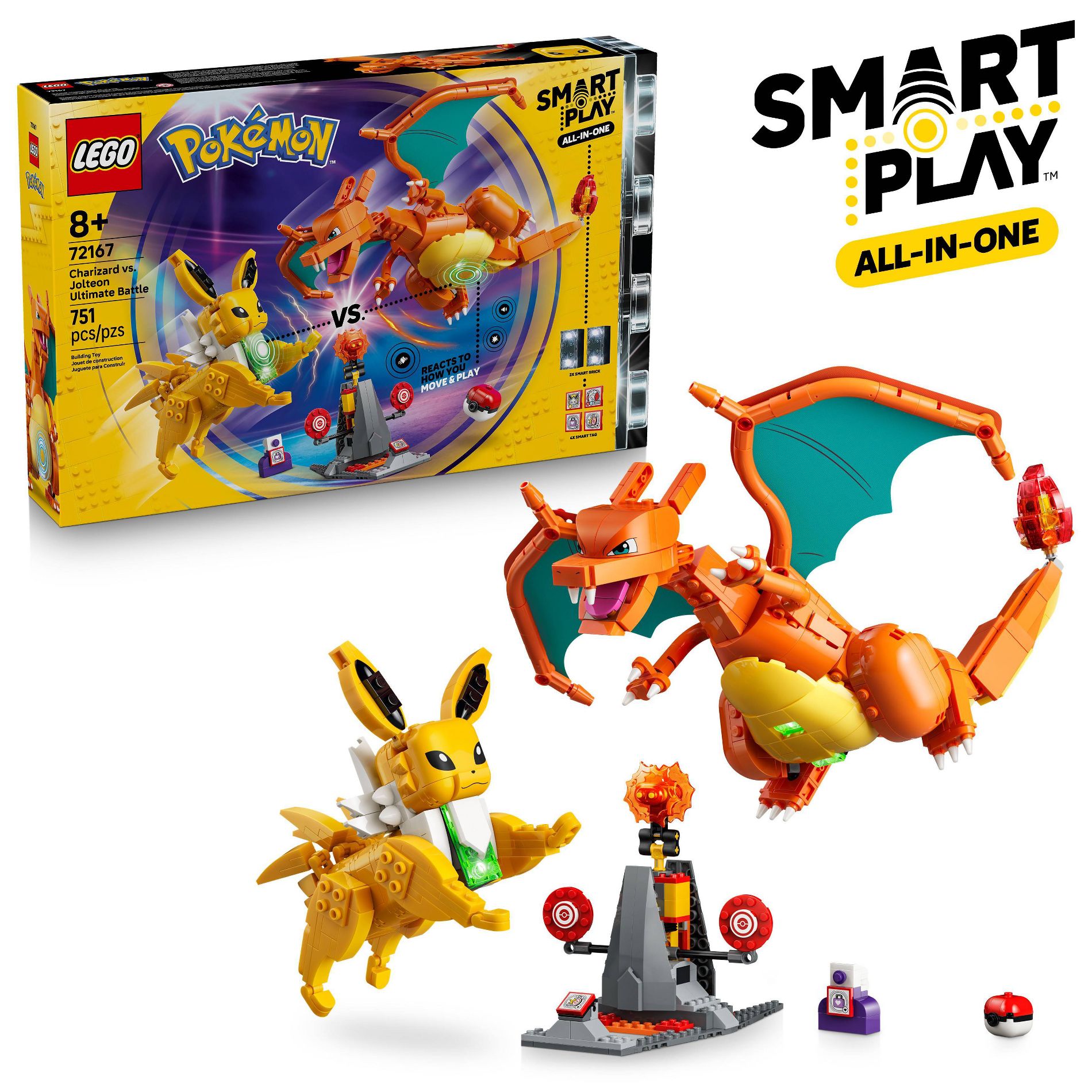 LEGO Pokémon SMART Play: Charizard vs. Jolteon Ultimate Battle 72167