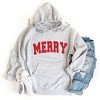 Simply Sage Market Women's Graphic Hoodie Merry Varsity White Outline - 2 of 3