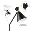 Globe Electric 62" Matte Black Floor Lamp with Matte Brass Accents: ETL Listed, Metal Shade, Rotary Switch - 4 of 4