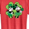 Women's - Disney - Mickey Minnie Shamrock Short Sleeve Graphic T-Shirt - 2 of 4