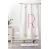Deny Designs April Lane Art Simple Bow Monogram Shower Curtain - 3 of 3