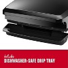 George Foreman GR340FBX 4-Serving Classic Plate Electric Indoor Grill and Panini Press, Black - 4 of 4