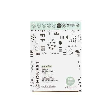 The Honest Company Plant-Based Baby Wipes made with over 99% Water - Pattern Play (Select Count)