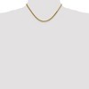 Black Bow Jewelry 3mm, 14k Yellow Gold, Solid Herringbone Chain Necklace - 2 of 4