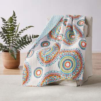 Mayla Medallion Quilted Throw - Levtex Home