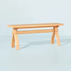 Sawhorse Wood Bench - Natural - Hearth & Hand™ with Magnolia