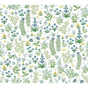 Rifle Paper Co. Menagerie Garden Blue Peel and Stick Wallpaper: Removable Floral Botanical Self-Adhesive, 45 Sq Ft Coverage - 1 of 4