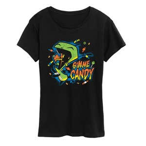 Women's - Invader Zim - Gimme Candy Gir -Women's Short Sleeve Graphic T-Shirt Short Sleeve Graphic T-Shirt - 1 of 4