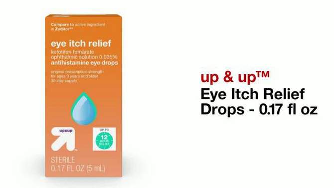 Eye Itch Relief Drops - 0.17 fl oz - up &#38; up&#8482;, 2 of 9, play video