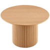 Maliang 47 Inch Round Dining Table for 4, with Wood Strip Base for Kitchen Living Room - 2 of 4