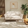 Christopher Knight Home Shiloh Modern 57.5" Elm Wood Frame Uphostered Loveseat - 2 of 4