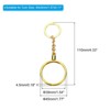 Unique Bargains Portable Round Metal Storage Coin Holder with Key Rings - 2 of 4