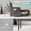 Sleeper Sofa Chair Bed, 3-in-1 Sofa Bed with Comfortable Sponge, 5 Gears Adjustable Backrest Lounge Chair - 3 of 4