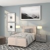 Emma and Oliver Button Tufted Upholstered Platform Bed - 2 of 4