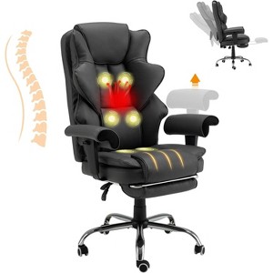 EROMMY 6-Point Massage Office Chair,Grey - 1 of 4
