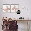 Stupell Industries Pink & Glam Butterflies Nature Canvas Wall Art (Set of 2) - 3 of 4