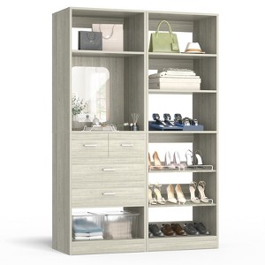 Besiost Closet System with Drawers and Hanging Rods - 1 of 4