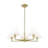 Leila 5-Light Modern Chandelier - Dimmable Steel Fixture for Dining & Bedroom - 4 of 4