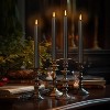 Flameless Black Taper Candles Flickering with 10-Key Remote, LED Warm 3D Wick Light Window Candles Real Wax Pack of 6, Christmas Home Wedding Decor - 4 of 4