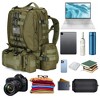 Generic Large Military Tactical Backpack for Men, 40-50L Backpacks for Women, Bug out Bag Army 3 Days Pack Bags Rucksack with Molle System Green - 2 of 4