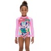 PATPAT Disney Princess Moana Girl Swimsuit One Piece Rash Guard UPF 50+ Summer Bathing Suit Long Sleeve Swimwear - 2 of 4