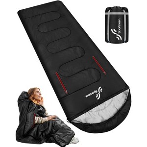 Sportneer Sleeping Bag - Wearable for Adults & Kids with Arm Zipper Holes in Cold & Warm Weather - 1 of 4
