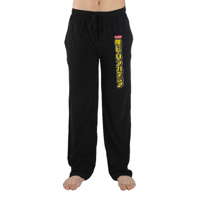 My Hero Academia Anime Cartoon Mens Black Sleep Pajama Pants