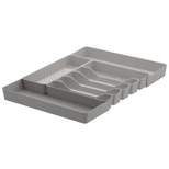 13"x16" 6-Divider Exapandable Silverware Tray (Expands up to 23.25") Gray - Spectrum Diversified