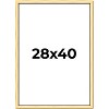 PosterPalooza | Simple Gold Picture Frame - UV Acrylic, Foam Board Backing, Hanging Hardware - 2 of 4