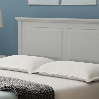 Cottage Chic Ultimate Grey Solid Hevea Wood Full Platform Bed