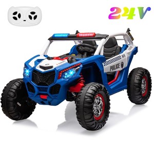 Jojoka 24V 2-Seater UTV, 4WD Ride On Toys with Remote Control, Electric Vehicle 4 Shock Absorbers, Music, Lights, Electric Car for Big Kids - 1 of 4