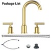 COZONY 8" Widespread Bathroom Faucet, with Double Handles and Stainless Steel, Pop-Up Drain - 3 of 4