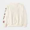 Converse® Boys' French Terry Collegiate Crewneck Sweatshirt - Cream - 2 of 4